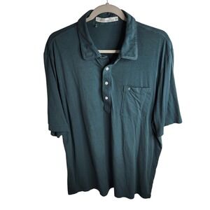 Criquet Men's Polo Shirt Size XXL Blue‎ Green Golf Casual Short Sleeve Preppy